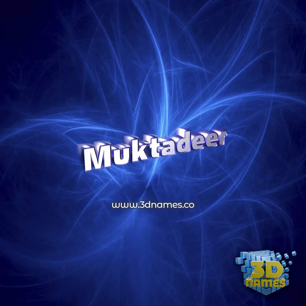 muktadeer in Plasma style - 3D name wallpaper muktadeer in Plasma style - 3D name wallpaper
