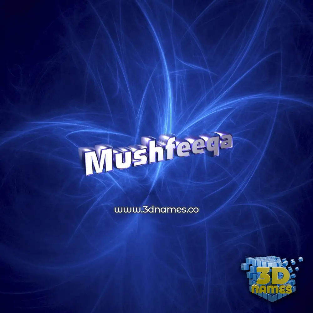 mushfeeqa in Plasma style - 3D name wallpaper mushfeeqa in Plasma style - 3D name wallpaper