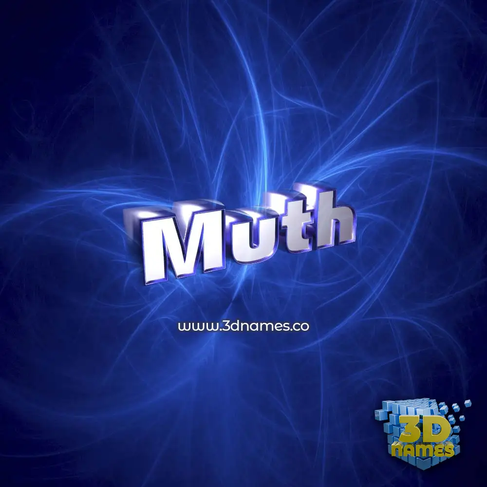 muth in Plasma style - 3D name wallpaper