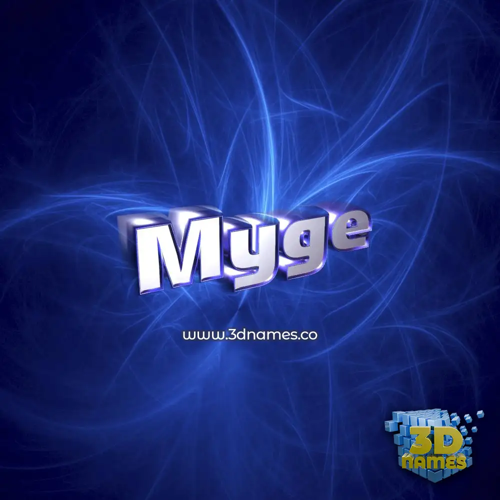 myge in Plasma style - 3D name wallpaper myge in Plasma style - 3D name wallpaper