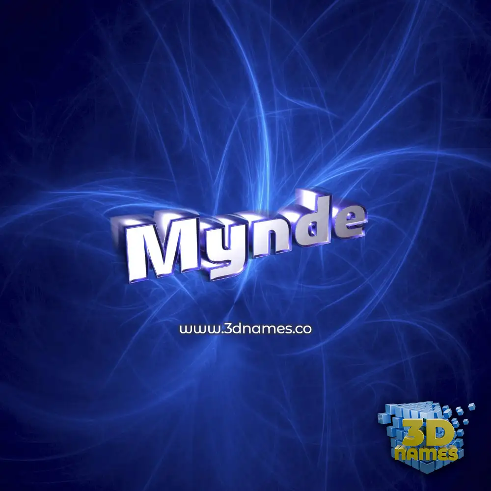 mynde in Plasma style - 3D name wallpaper mynde in Plasma style - 3D name wallpaper