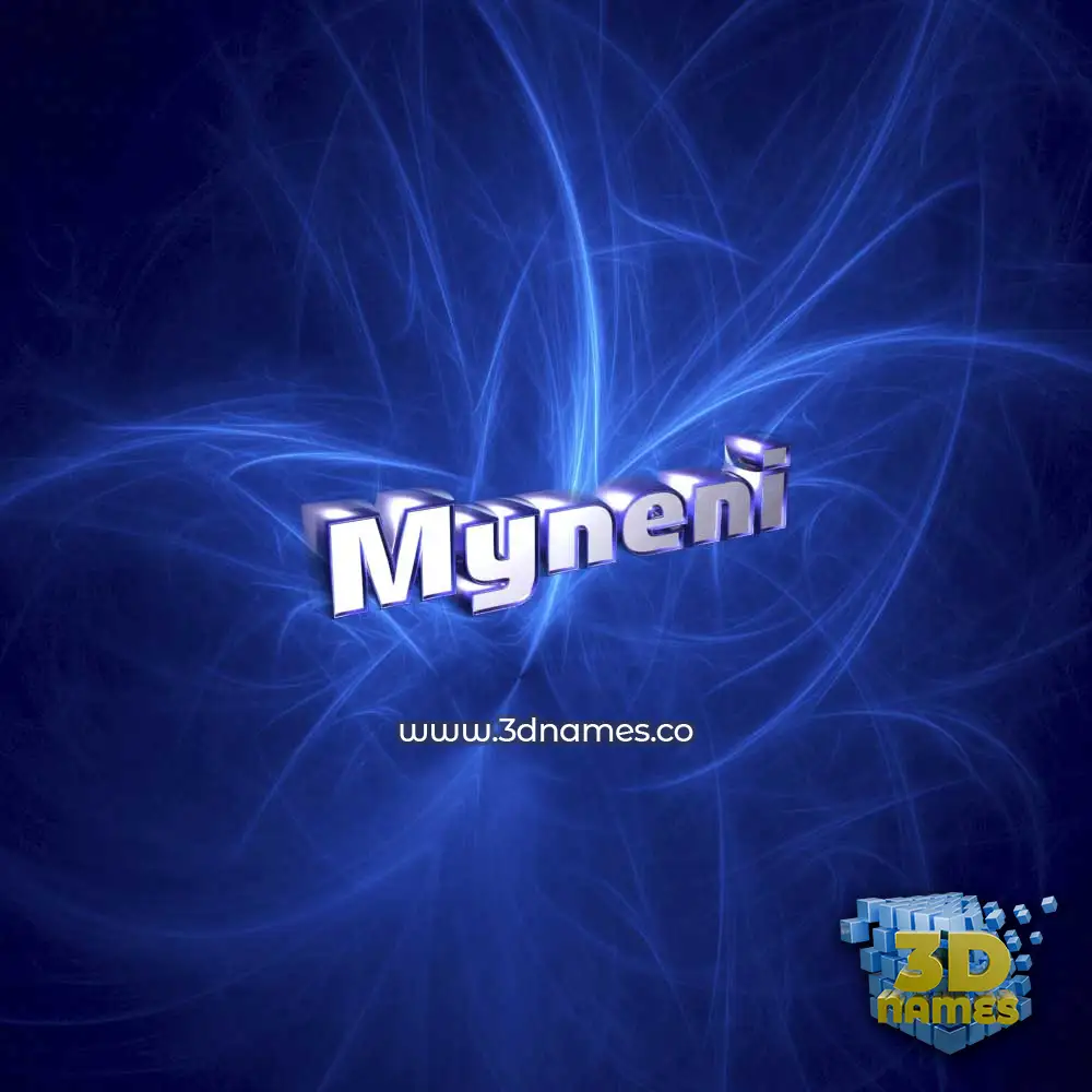 myneni in Plasma style - 3D name wallpaper