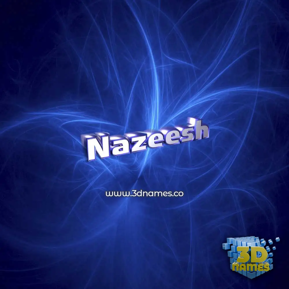 nazeesh in Plasma style - 3D name wallpaper nazeesh in Plasma style - 3D name wallpaper