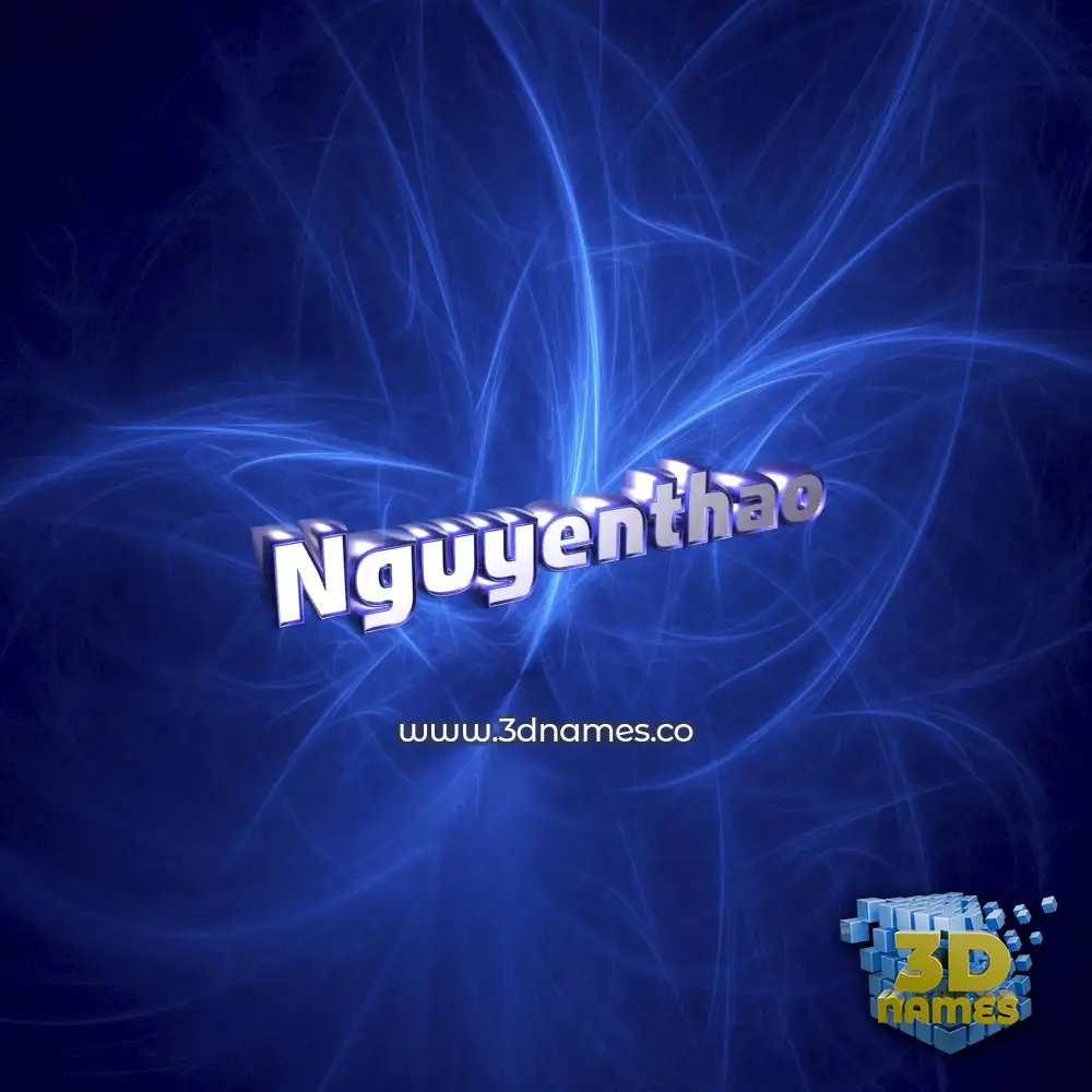 nguyenthao in Plasma style - 3D name wallpaper