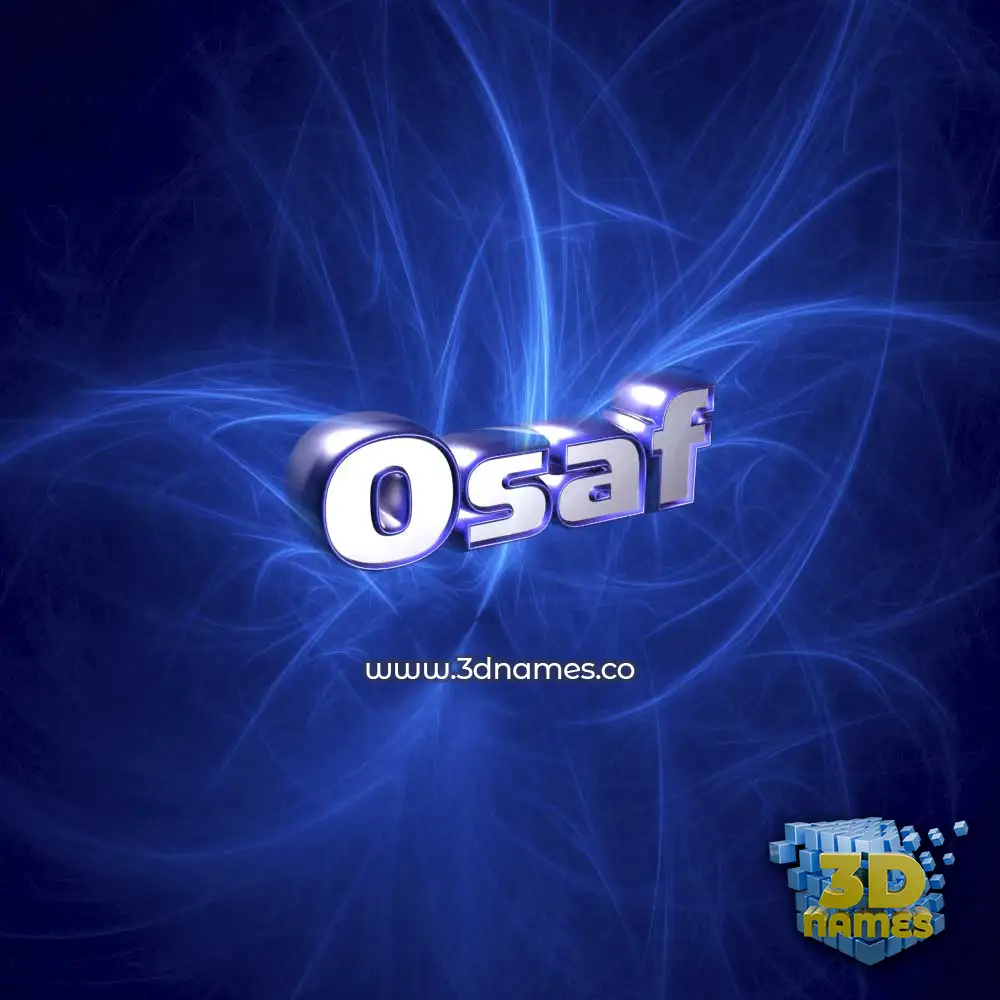 osaf in Plasma style - 3D name wallpaper
