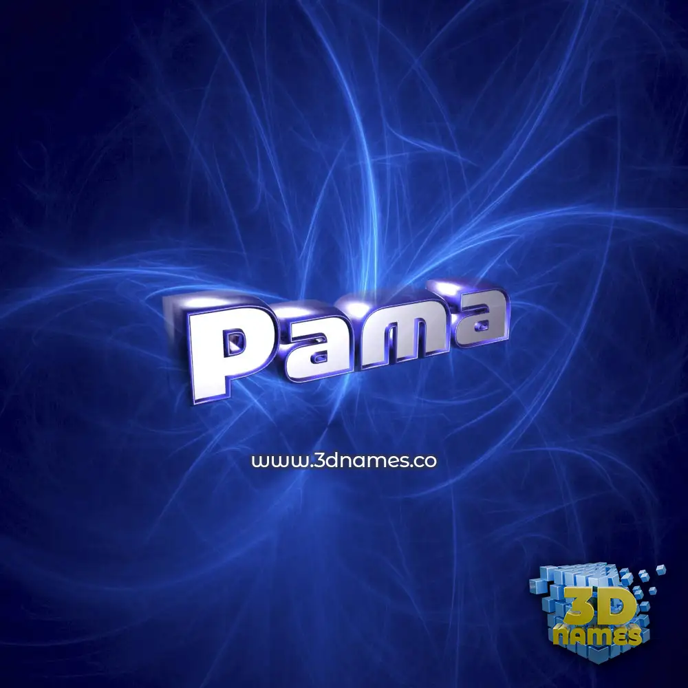 pama in Plasma style - 3D name wallpaper