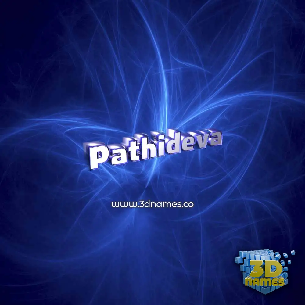 pathideva in Plasma style - 3D name wallpaper