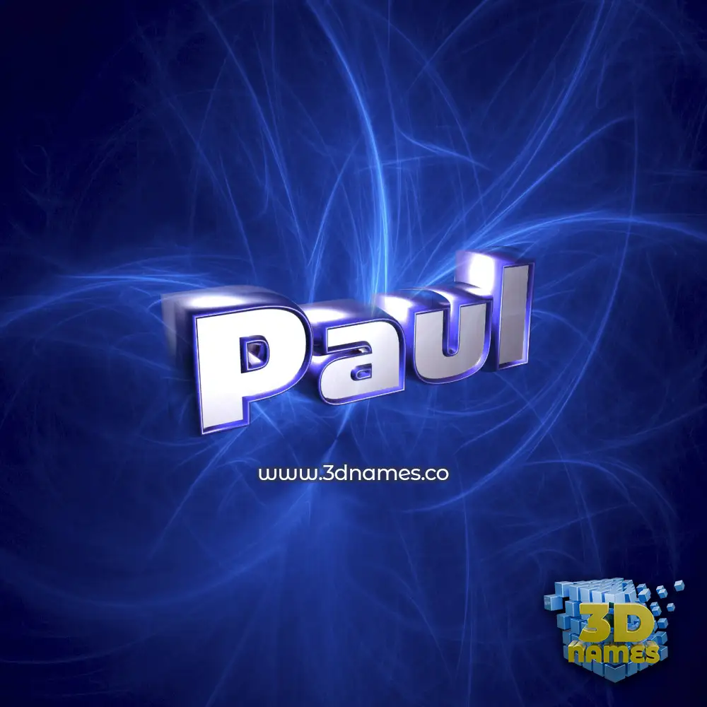 paul in Plasma style - 3D name wallpaper paul in Plasma style - 3D name wallpaper