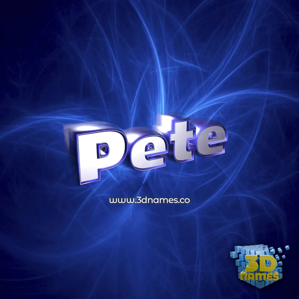 pete in Plasma style - 3D name wallpaper pete in Plasma style - 3D name wallpaper