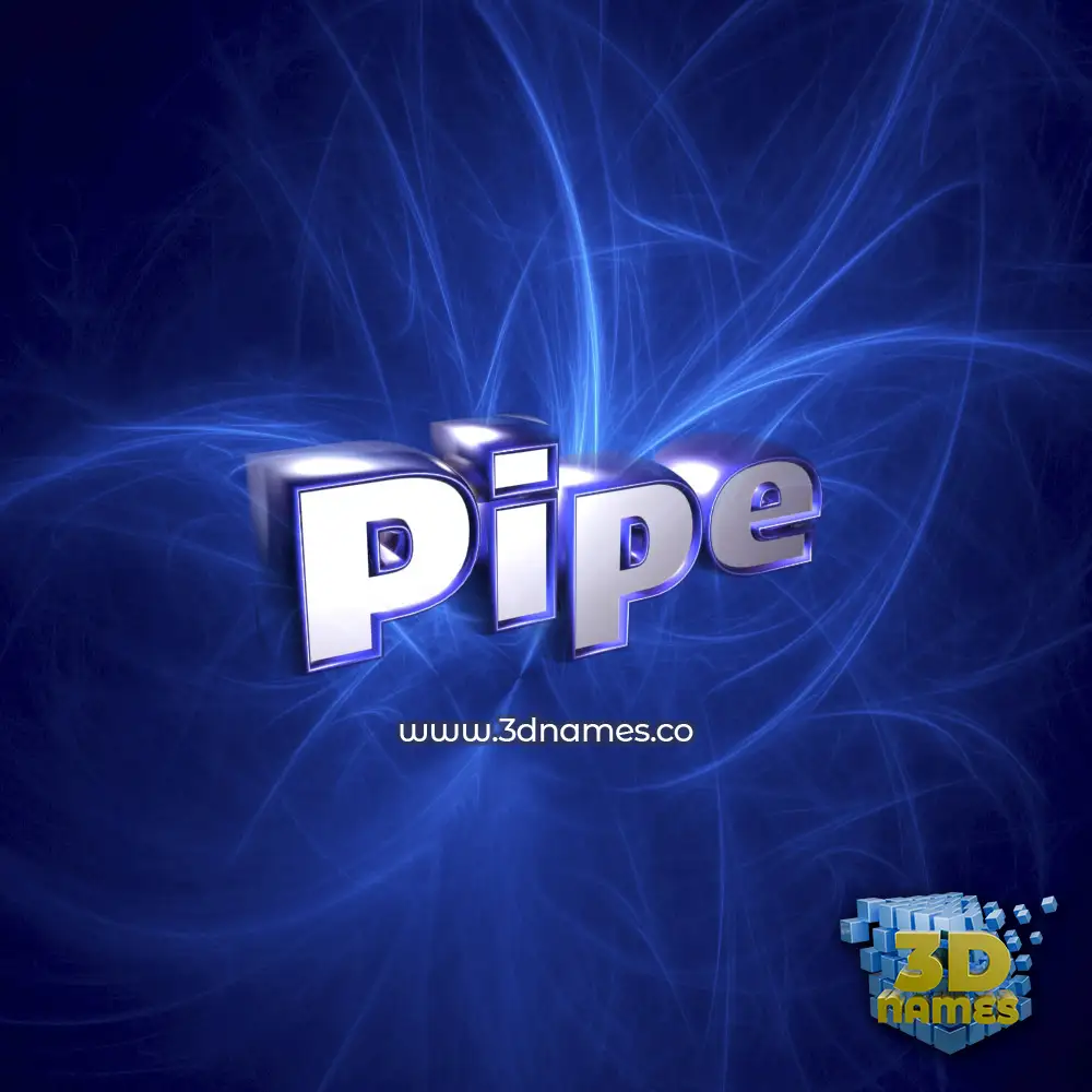 pipe in Plasma style - 3D name wallpaper pipe in Plasma style - 3D name wallpaper