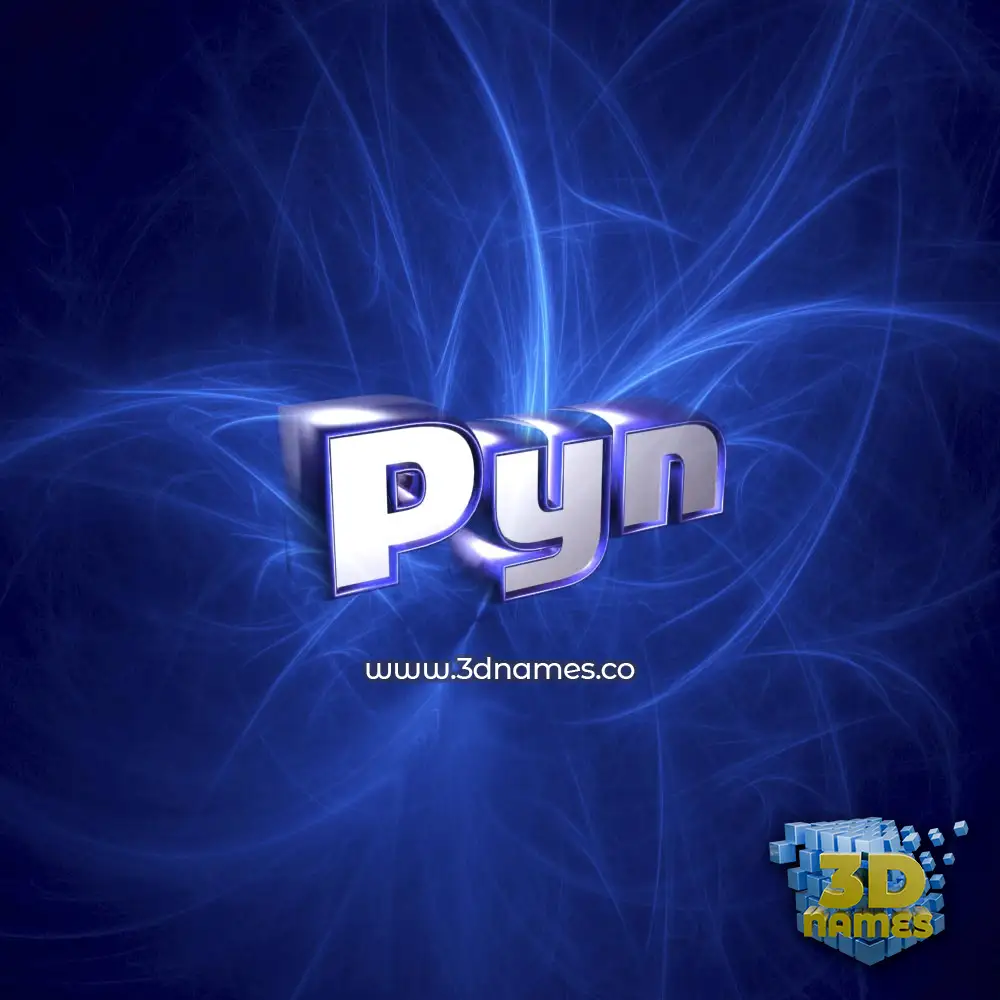 pyn in Plasma style - 3D name wallpaper pyn in Plasma style - 3D name wallpaper