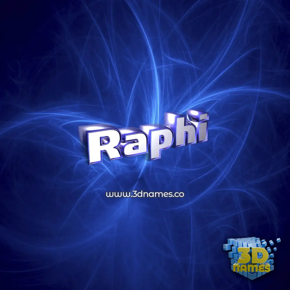 raphi in Plasma style - 3D name wallpaper