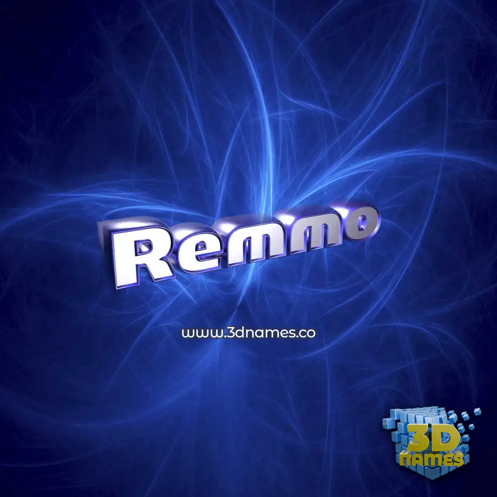 remmo in Plasma style - 3D name wallpaper remmo in Plasma style - 3D name wallpaper