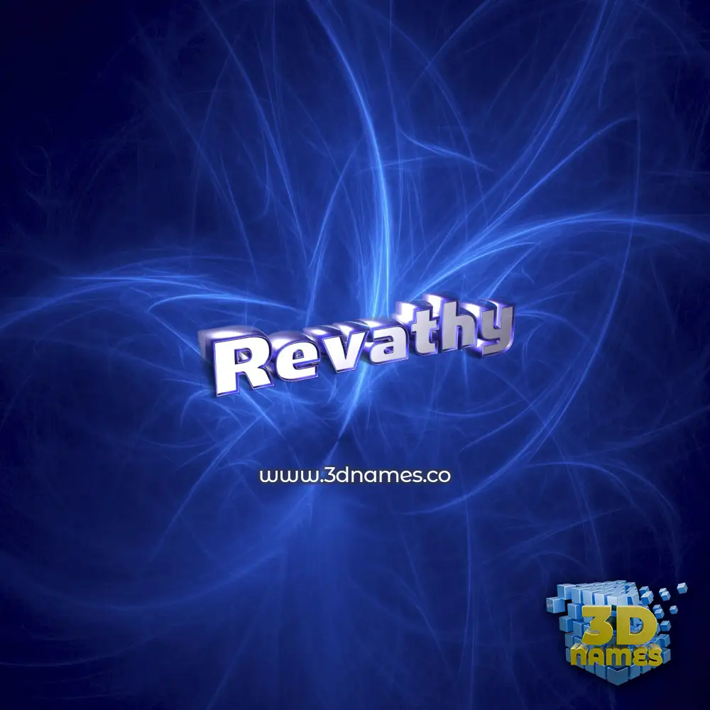 revathy in Plasma style - 3D name wallpaper