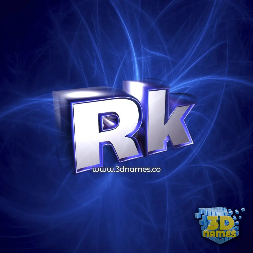rk in Plasma style - 3D name wallpaper rk in Plasma style - 3D name wallpaper