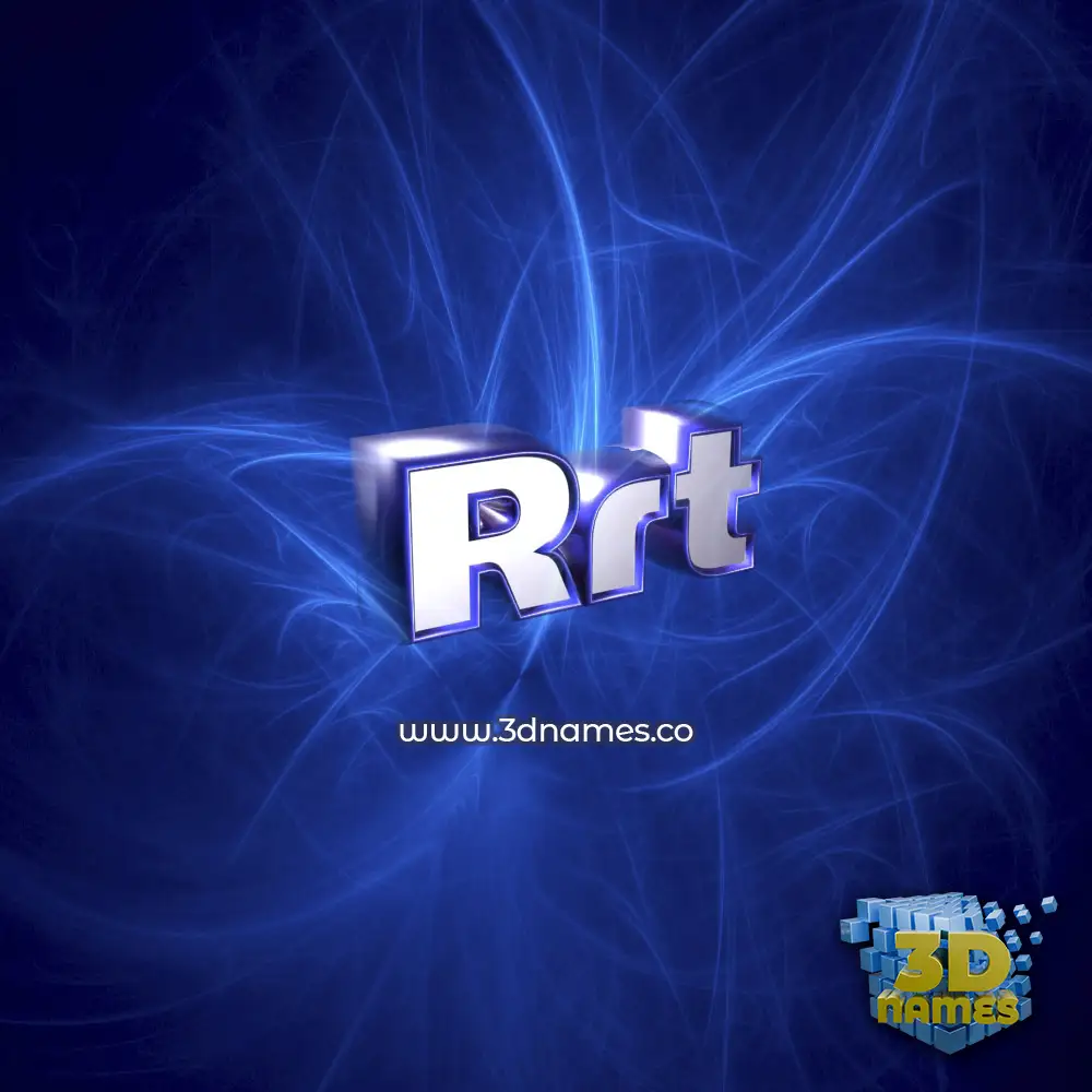 rrt in Plasma style - 3D name wallpaper