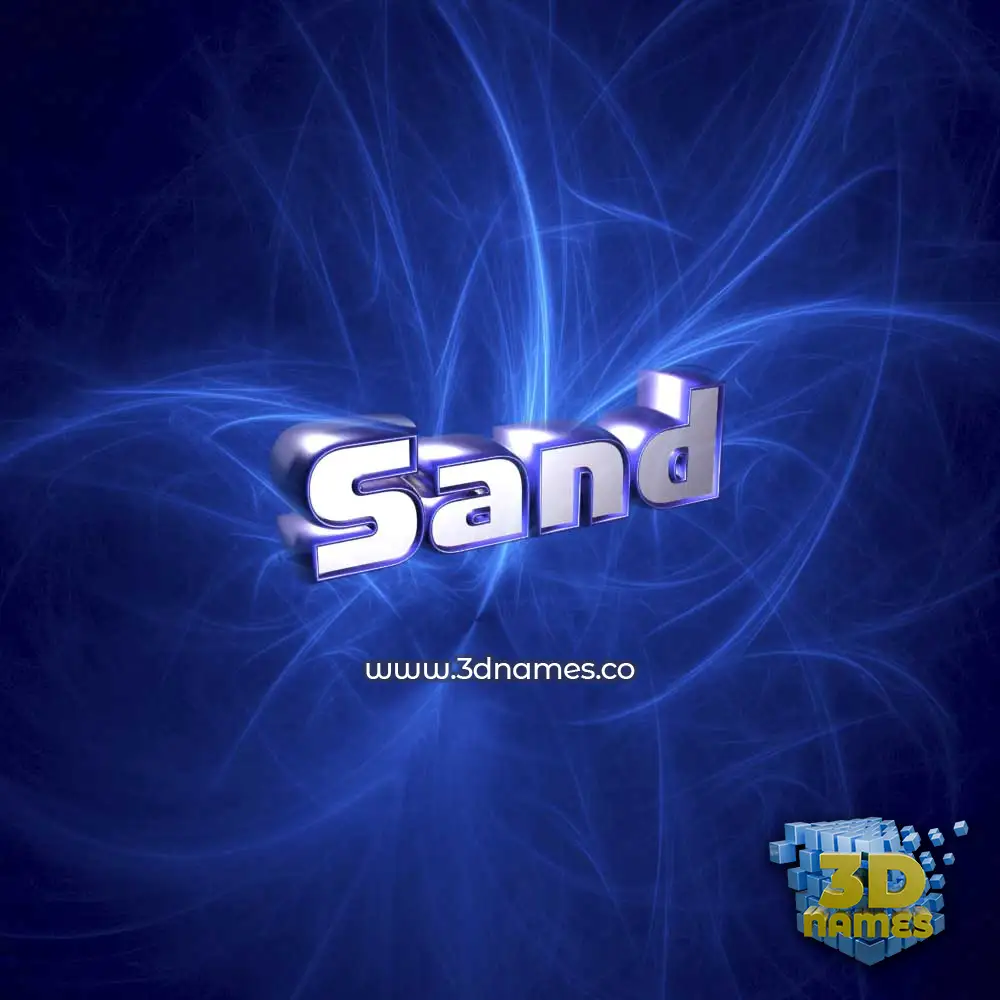 sand in Plasma style - 3D name wallpaper