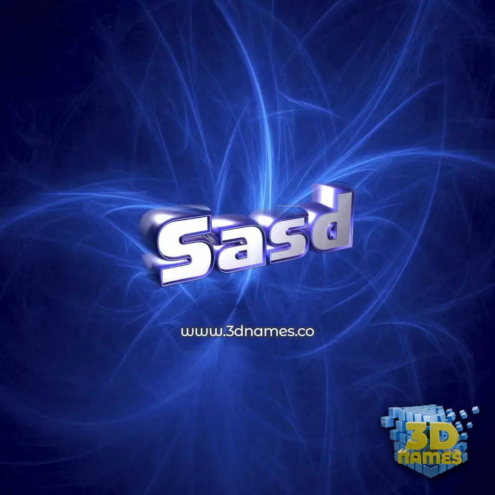 sasd in Plasma style - 3D name wallpaper sasd in Plasma style - 3D name wallpaper
