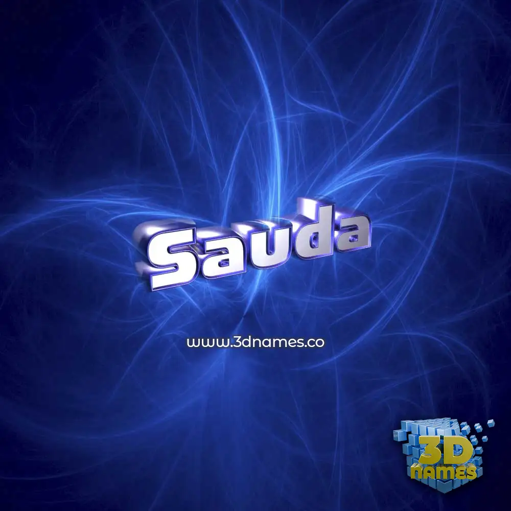 sauda in Plasma style - 3D name wallpaper sauda in Plasma style - 3D name wallpaper
