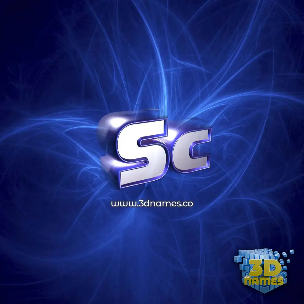 sc in Plasma style - 3D name wallpaper sc in Plasma style - 3D name wallpaper