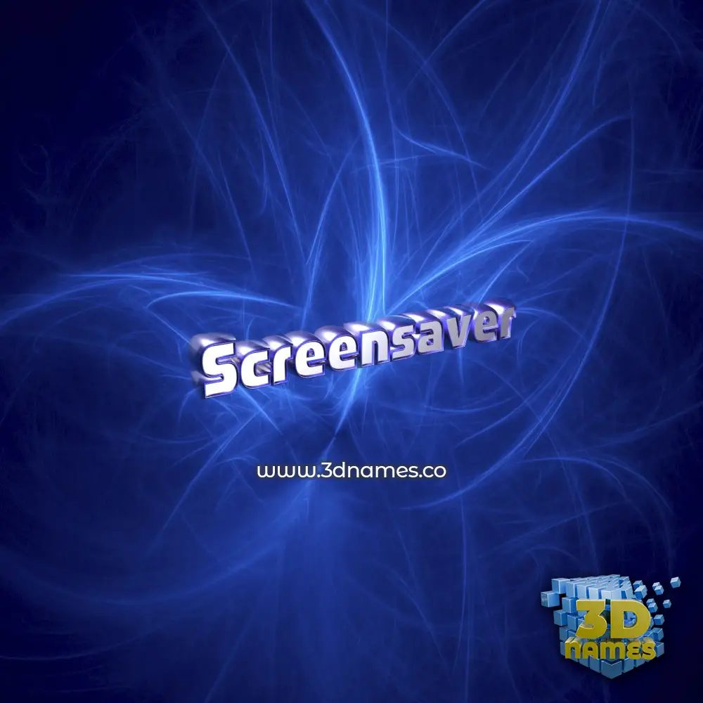 screensaver in Plasma style - 3D name wallpaper screensaver in Plasma style - 3D name wallpaper