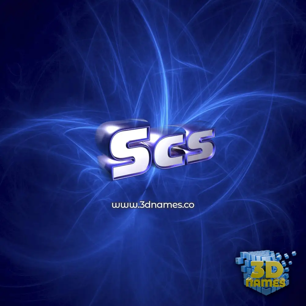 scs in Plasma style - 3D name wallpaper scs in Plasma style - 3D name wallpaper