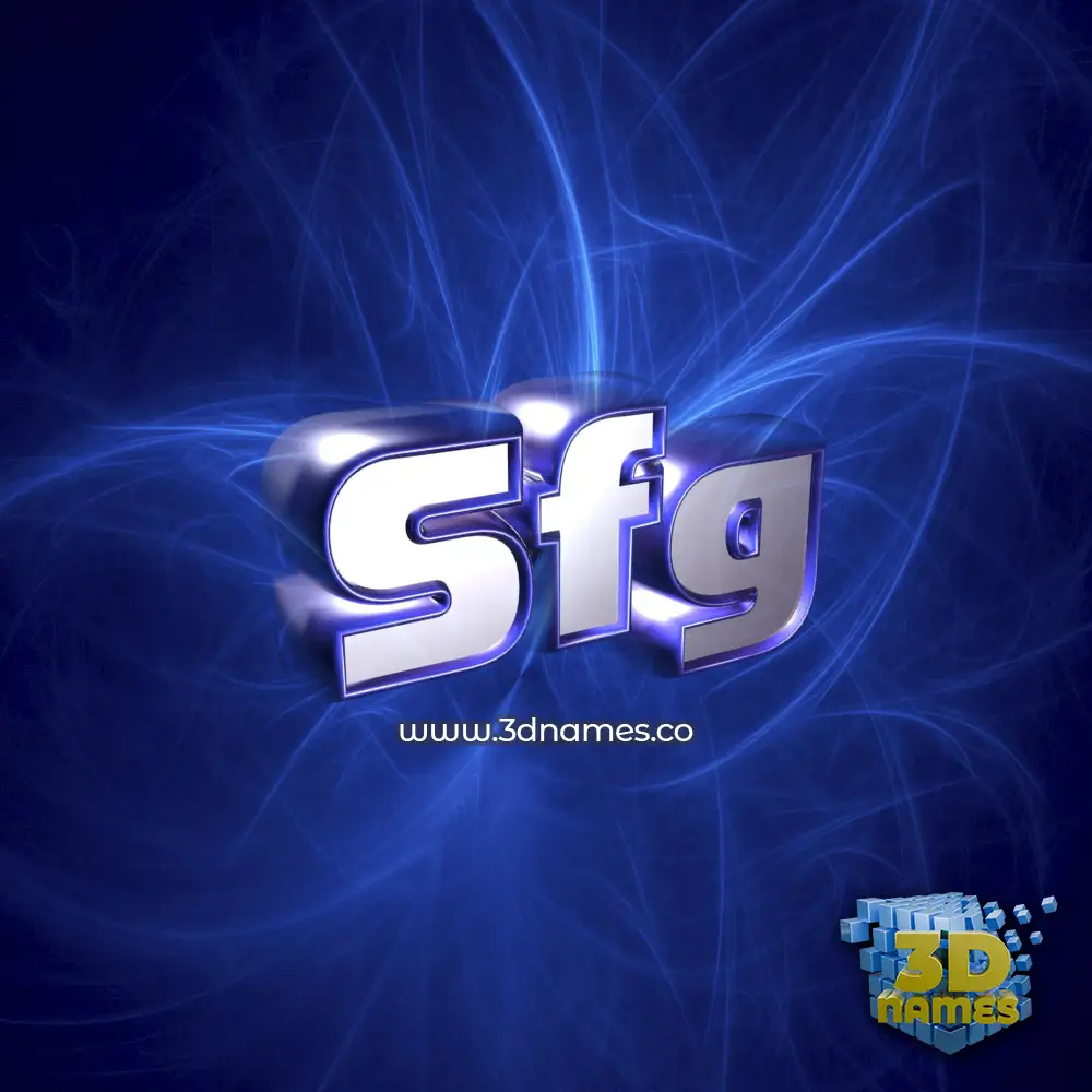 sfg in Plasma style - 3D name wallpaper sfg in Plasma style - 3D name wallpaper