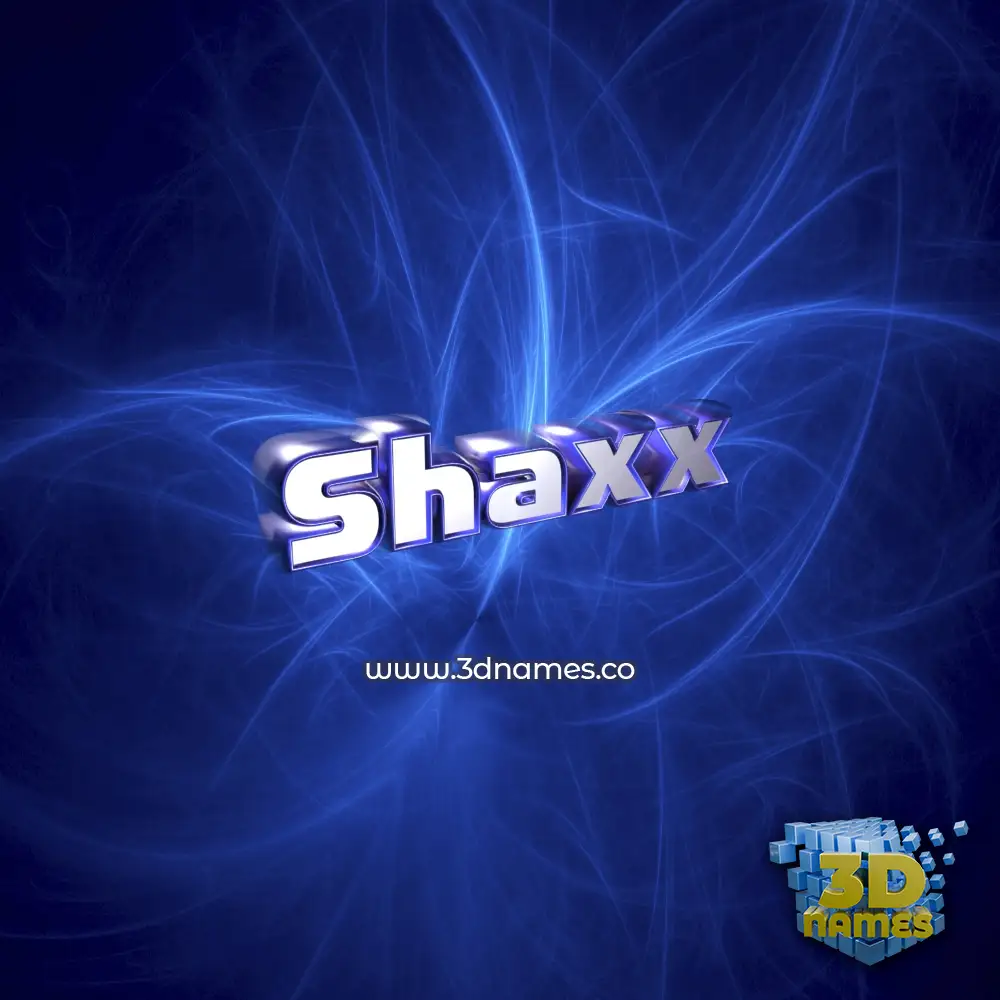 shaxx in Plasma style - 3D name wallpaper shaxx in Plasma style - 3D name wallpaper