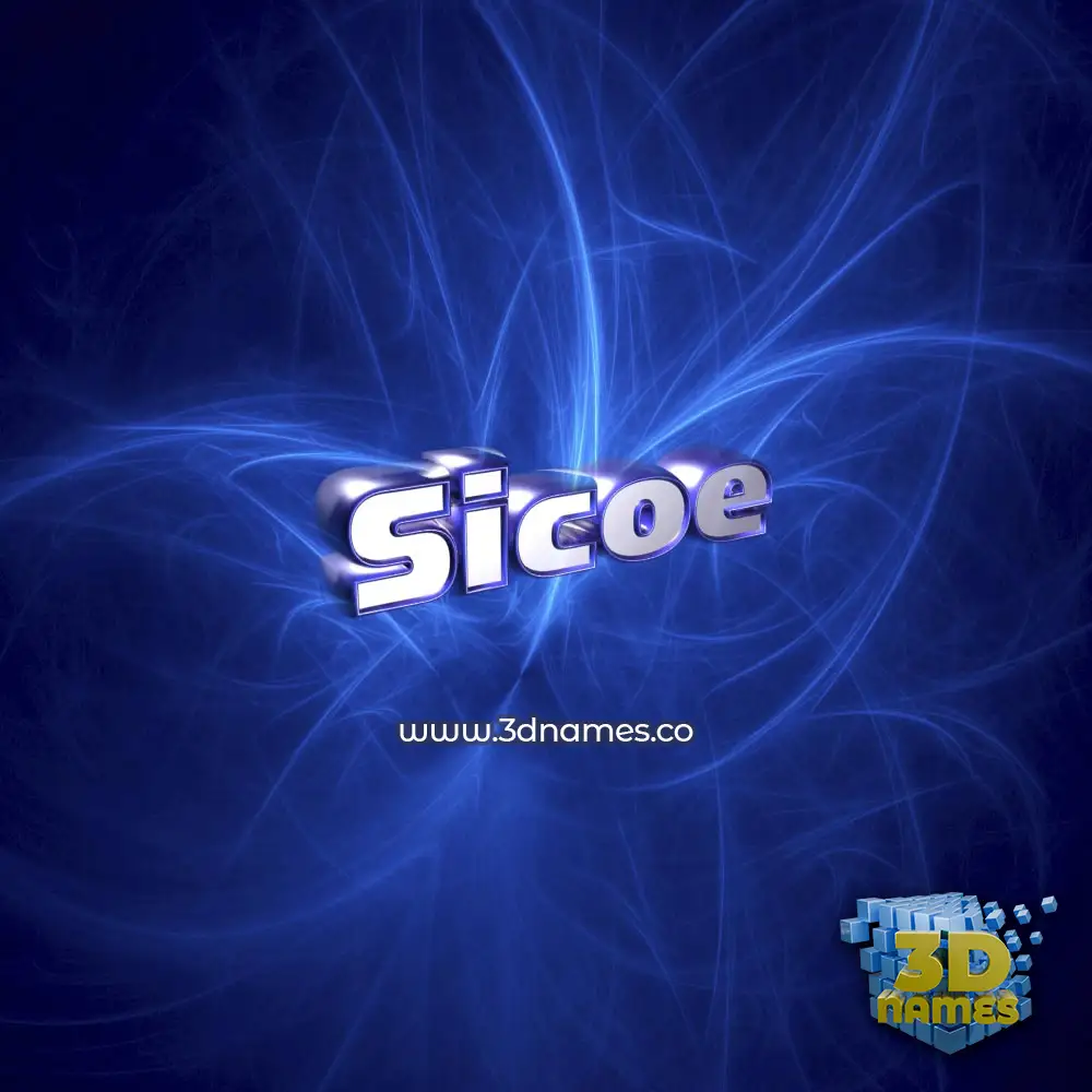 sicoe in Plasma style - 3D name wallpaper
