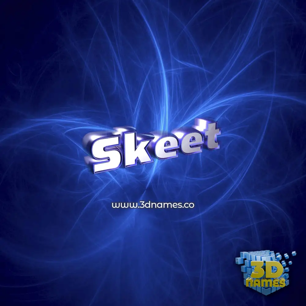 skeet in Plasma style - 3D name wallpaper
