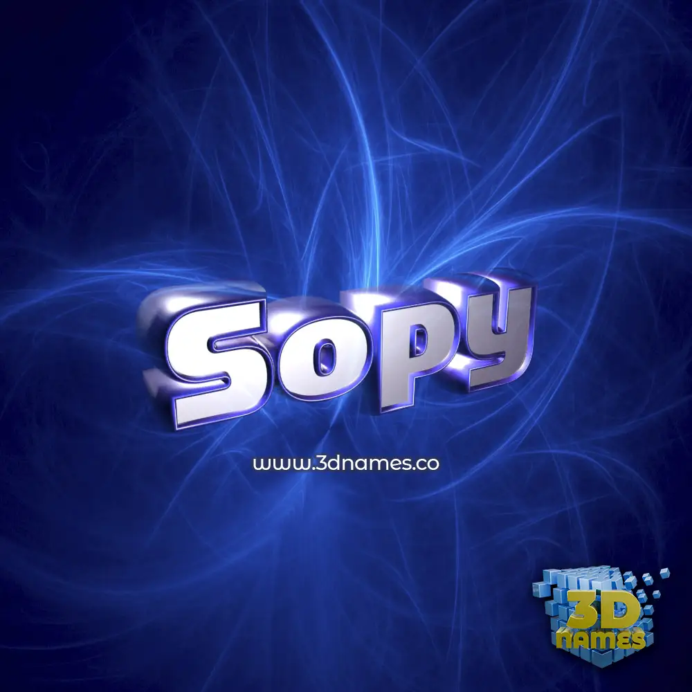 sopy in Plasma style - 3D name wallpaper sopy in Plasma style - 3D name wallpaper