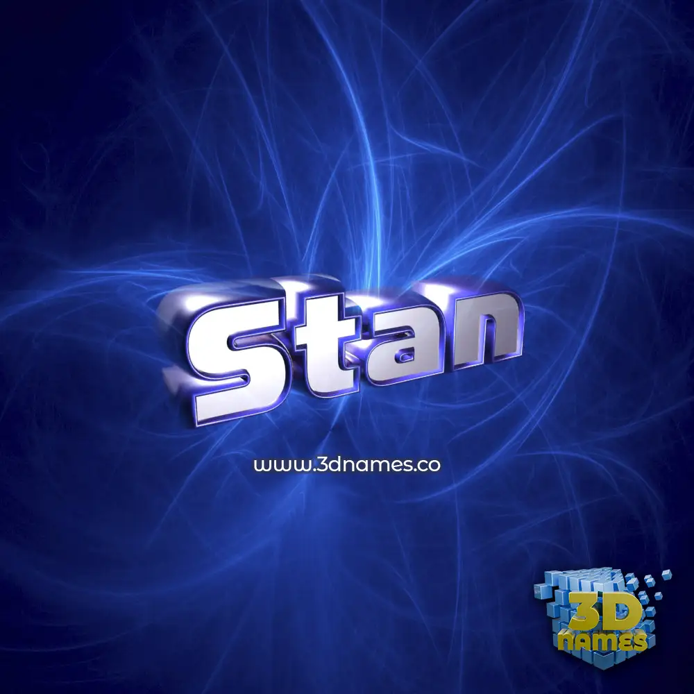 stan in Plasma style - 3D name wallpaper