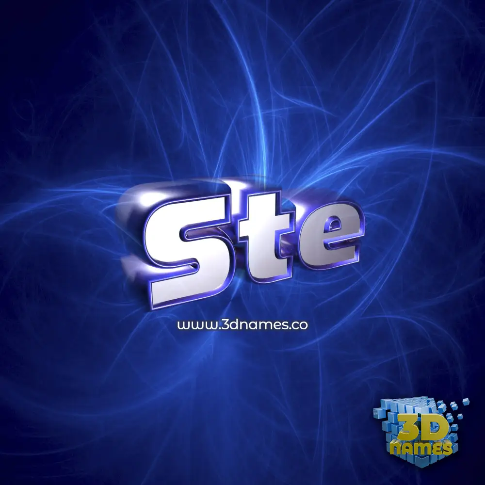 ste in Plasma style - 3D name wallpaper