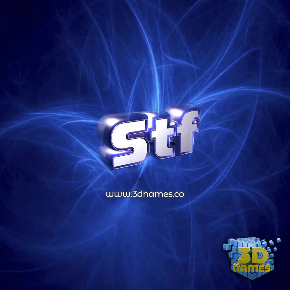 stf in Plasma style - 3D name wallpaper stf in Plasma style - 3D name wallpaper