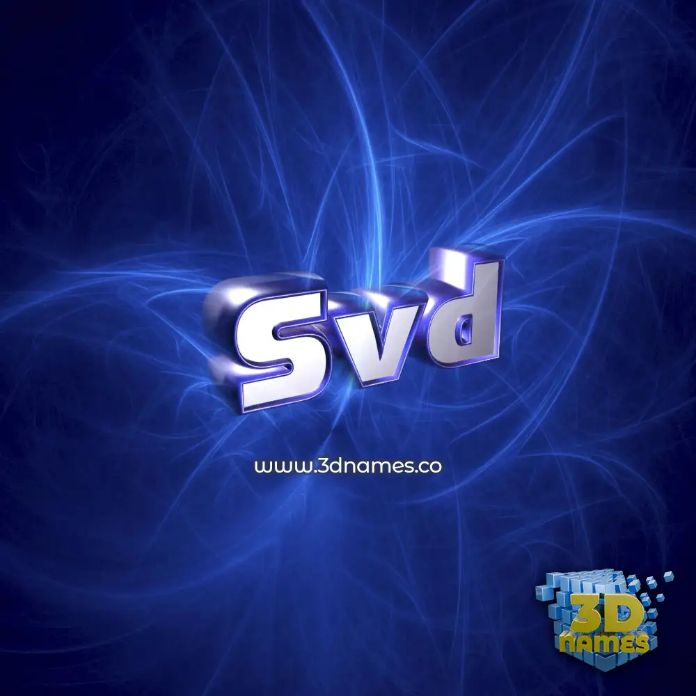 svd in Plasma style - 3D name wallpaper svd in Plasma style - 3D name wallpaper