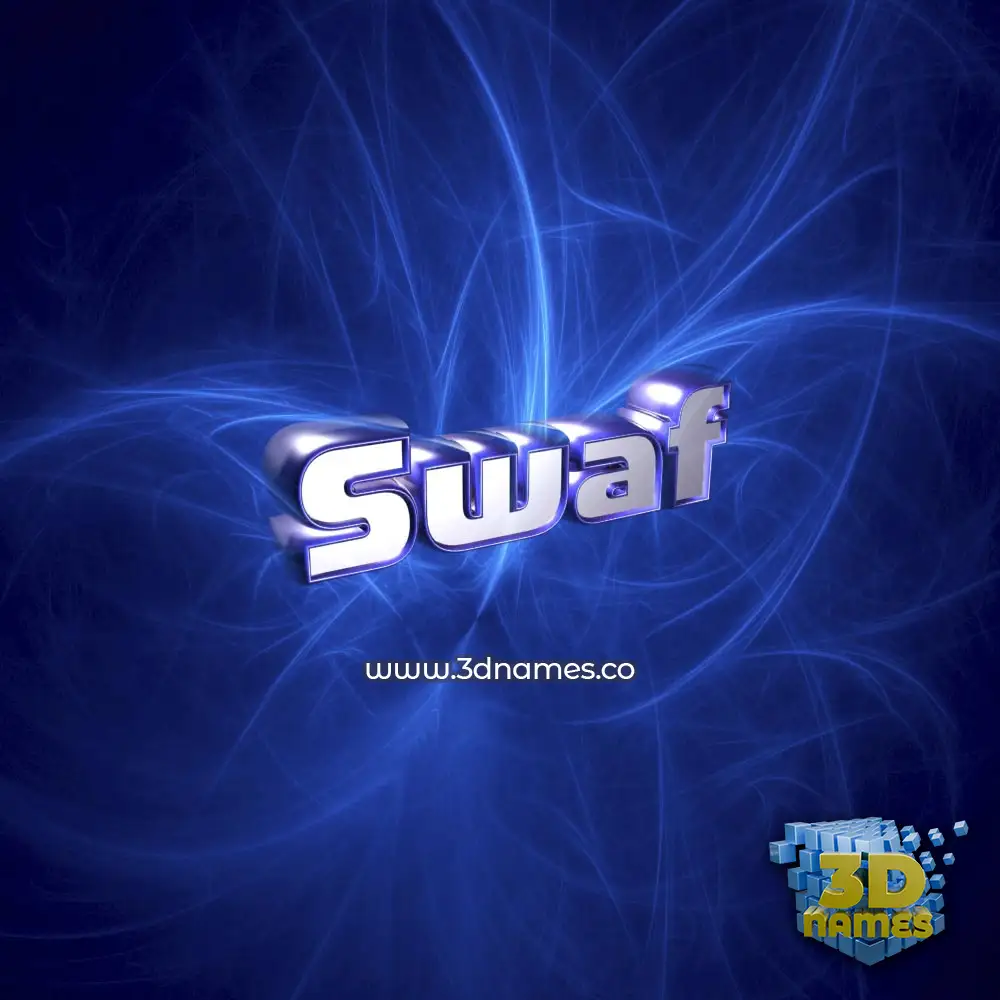 swaf in Plasma style - 3D name wallpaper swaf in Plasma style - 3D name wallpaper