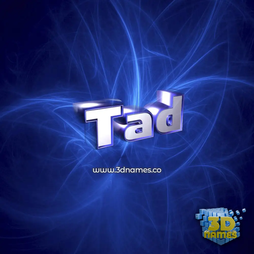 tad in Plasma style - 3D name wallpaper tad in Plasma style - 3D name wallpaper