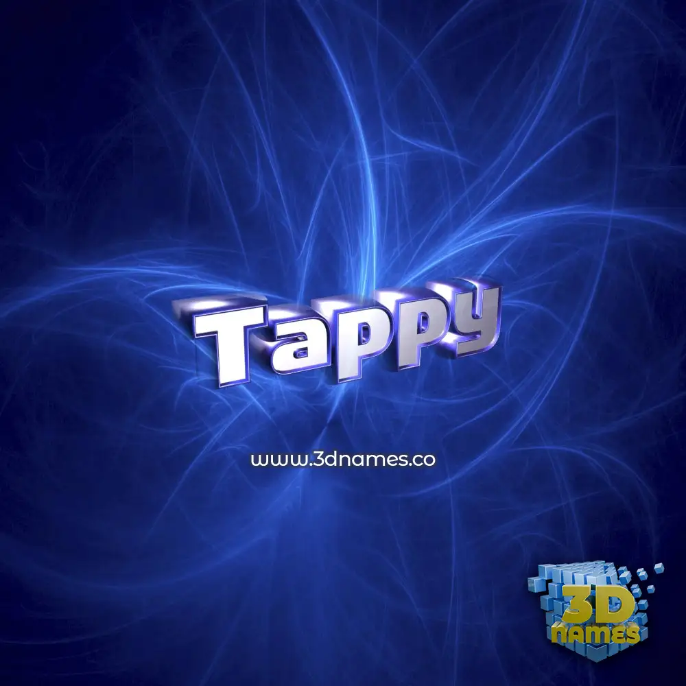 tappy in Plasma style - 3D name wallpaper