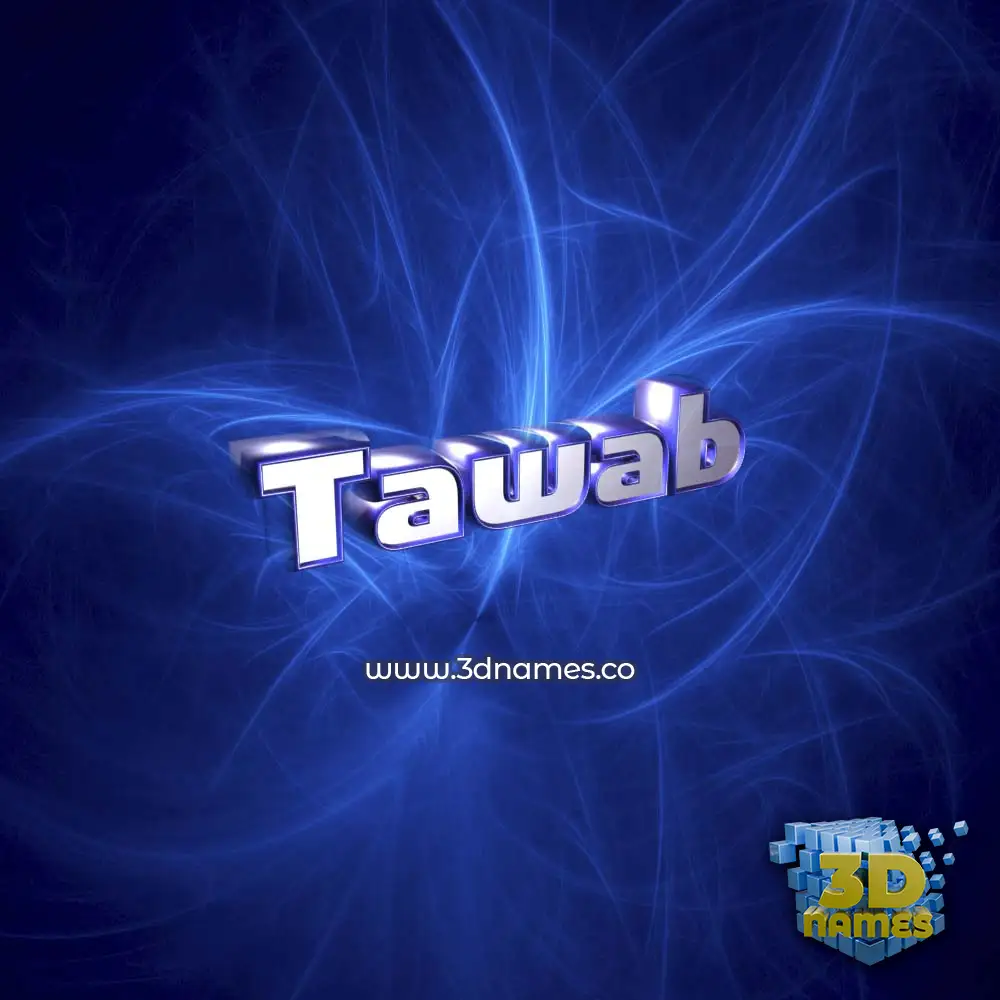 tawab in Plasma style - 3D name wallpaper