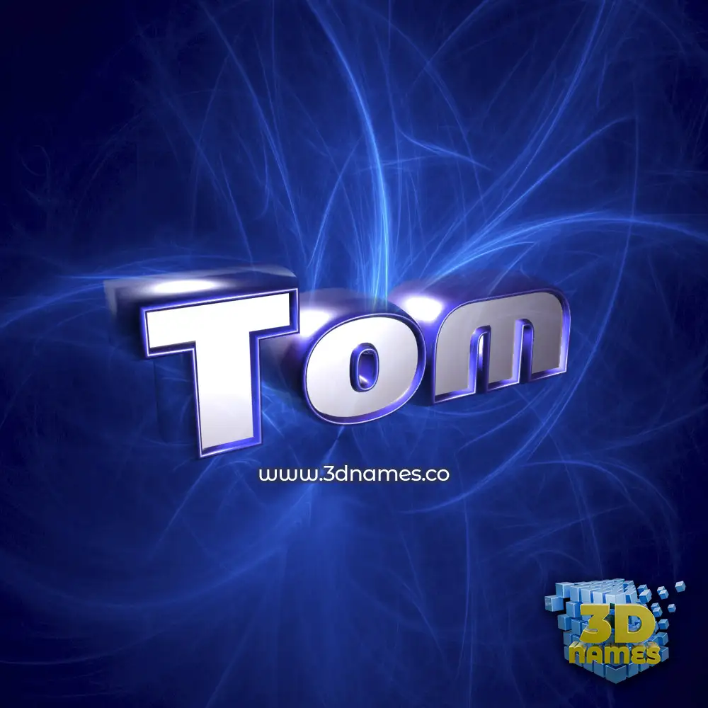 tom in Plasma style - 3D name wallpaper