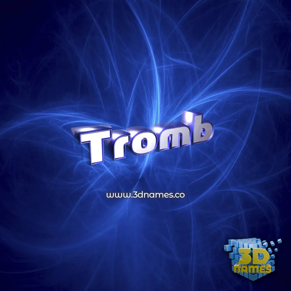 tromb in Plasma style - 3D name wallpaper