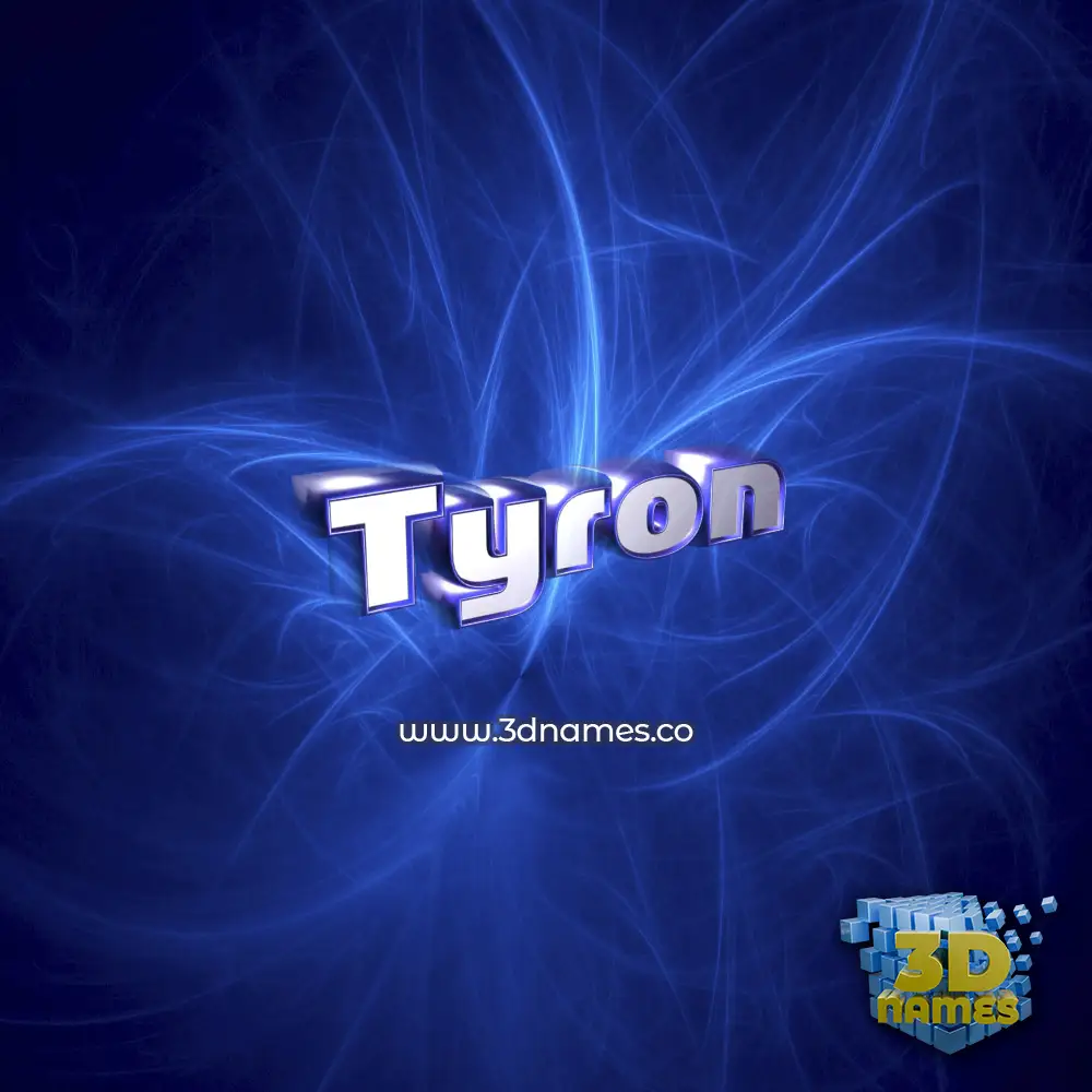 tyron in Plasma style - 3D name wallpaper