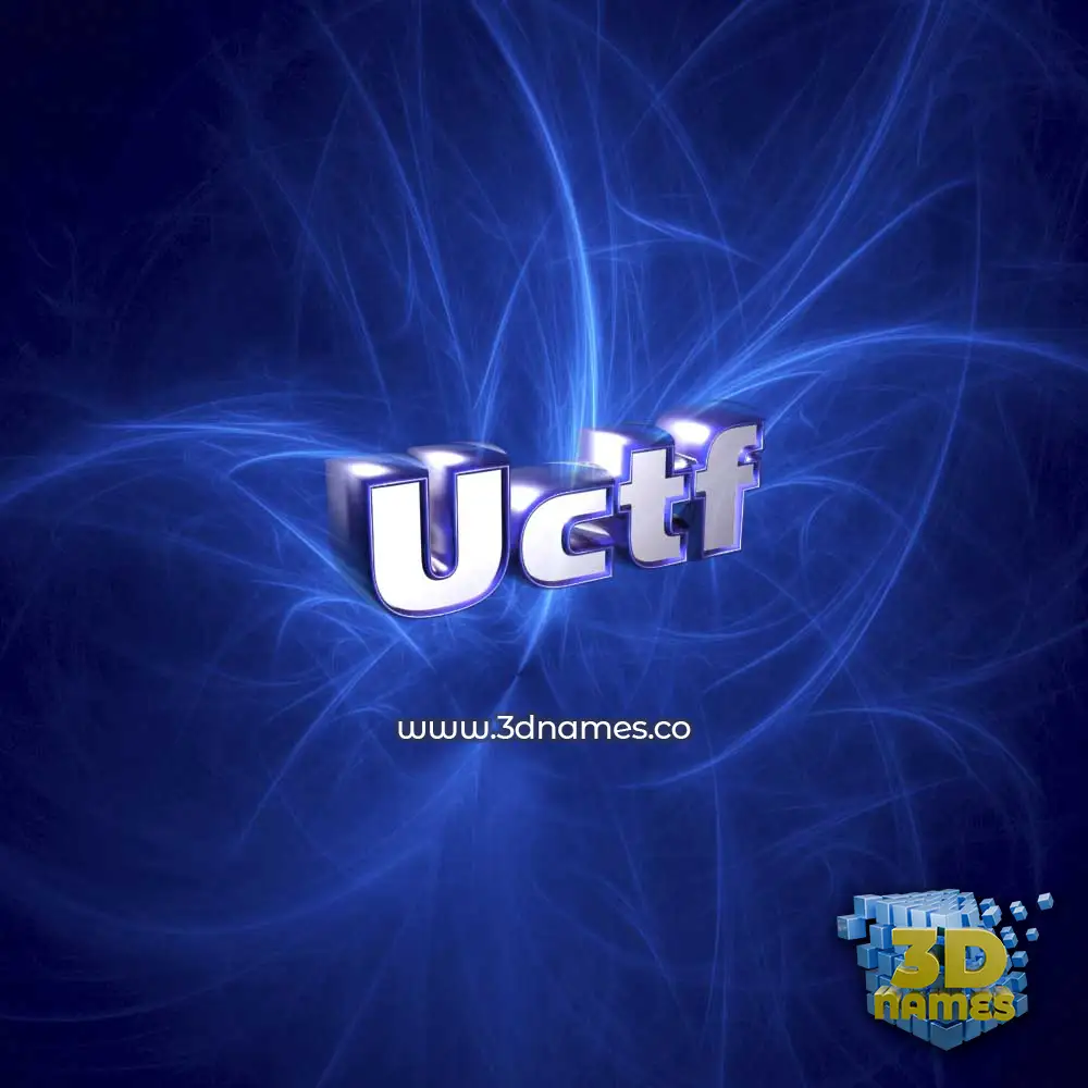 uctf in Plasma style - 3D name wallpaper