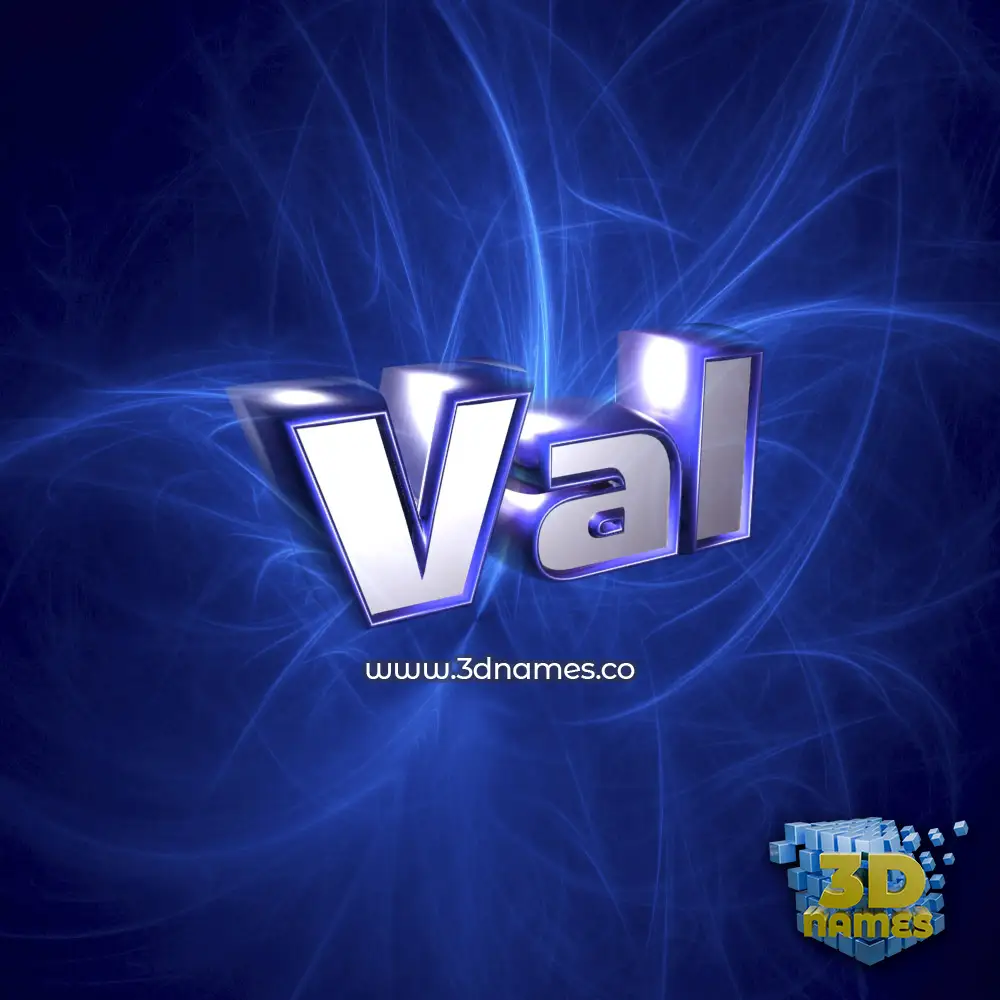 val in Plasma style - 3D name wallpaper val in Plasma style - 3D name wallpaper