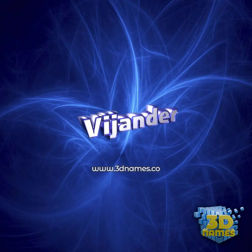 vijander in Plasma style - 3D name wallpaper vijander in Plasma style - 3D name wallpaper