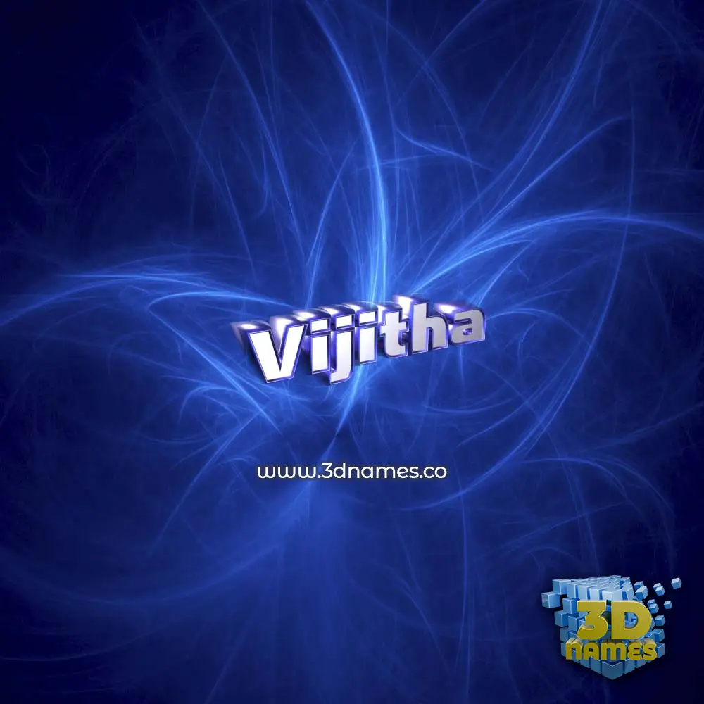 vijitha in Plasma style - 3D name wallpaper