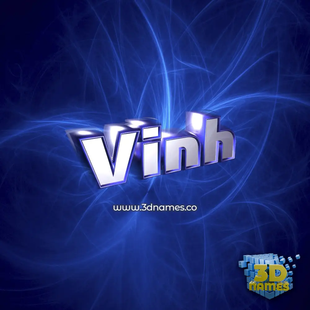 vinh in Plasma style - 3D name wallpaper