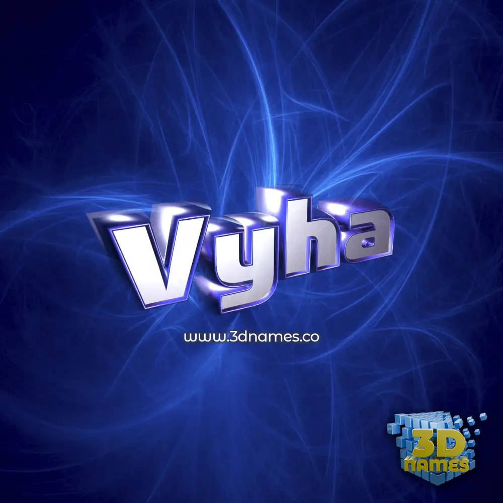 vyha in Plasma style - 3D name wallpaper