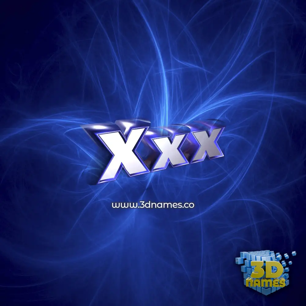 xxx in Plasma style - 3D name wallpaper