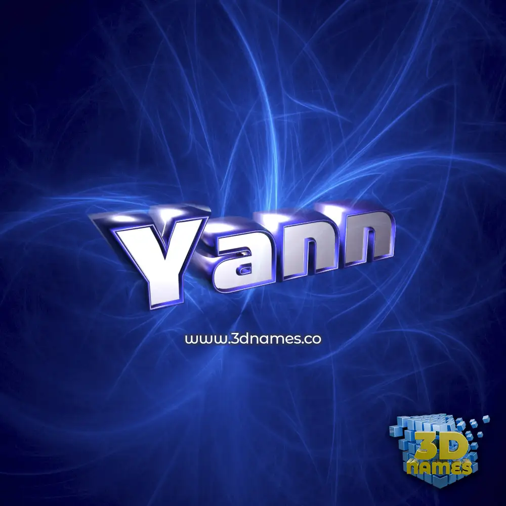 yann in Plasma style - 3D name wallpaper